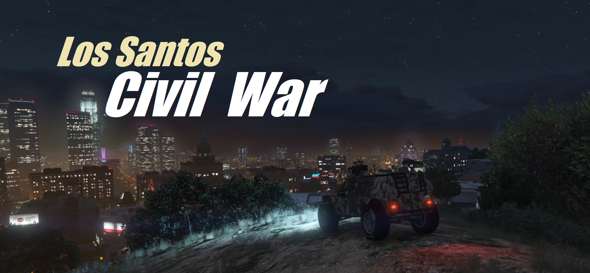 Military Truck Overlooking Los Santos: Civil War